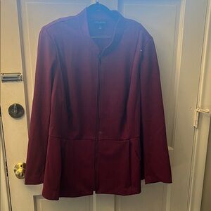 Lane Bryant Women's plum Blazer